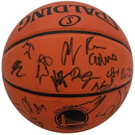 Отборът на Шампионите от НБА Голдън Стейт Уориърс 2017-18 Подписа Баскетболен договор Със Стеф Къри БАС - Баскетболни Топки С
