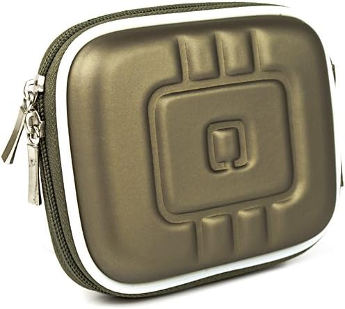 Метален Оръжеен Метален EVA Здрав Тънък Калъф Cube За Носене с Мрежесто джоб за Компактни фотоапарати на Fujifilm FinePix