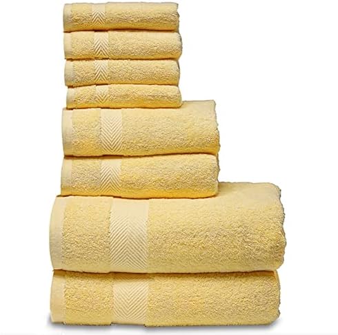 Комплект хавлиени кърпи GELTDN, 2 Големи Хавлиени кърпи за баня, 2 Кърпи за ръце, 4 Гъба. Памук Баня Кърпи