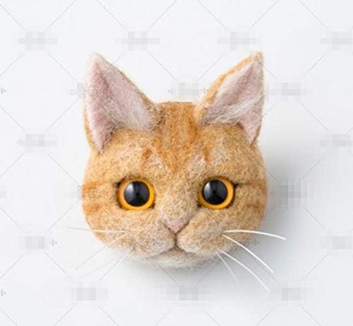 MUGgYz 1 Комплект (G) Котка от вълна, филц, ръчно изработени, на Творчески комплект за бродерия от козината на котка, Иглата от вълна, филц,