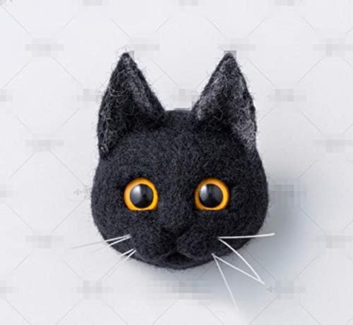 MUGgYz 1 Комплект (F) Котка от вълна, филц, ръчно изработени, на Творчески комплект за бродерия от козината на котка, Иглата от вълна, филц,