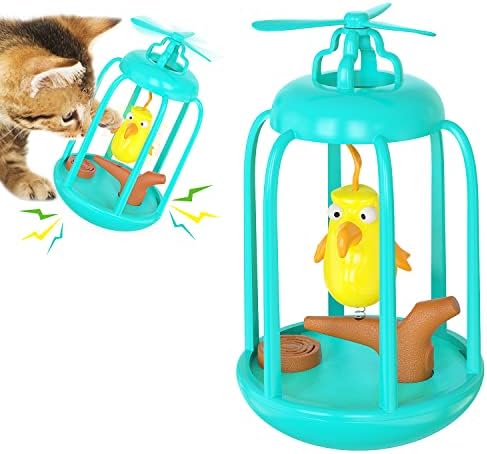 Играчка за домашни любимци Gesuche Bird House форма клетки-Неваляшки, Пролетно Играчка за котки с Подвижна линкът води към пълен списък,