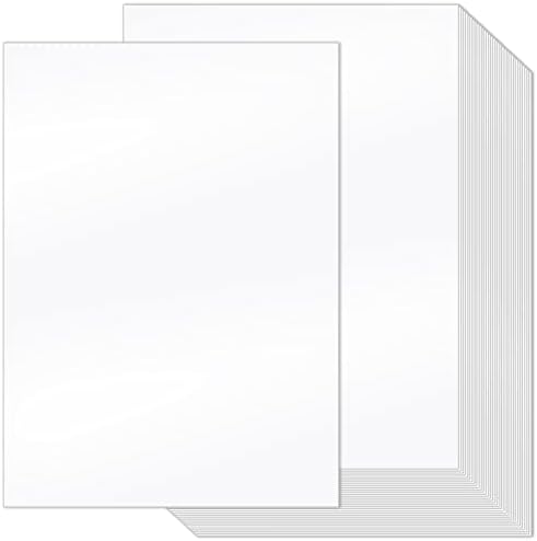 200 Броя 11 x 17 Картонена хартия Бяла Картонена хартия за принтер Големи листове картон хартия в плътни корици за мастилено-струйни