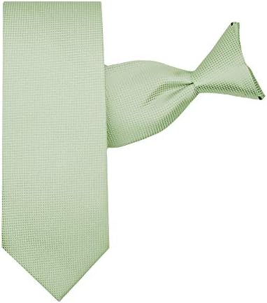 Мъжки Тъкани Вратовръзка-клипса Jacob Alexander От Тънки мини-Квадратчета на шията