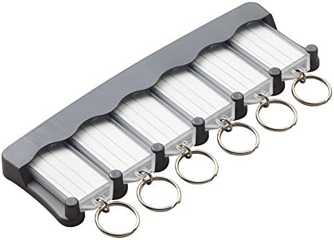 Закачалка за ключове Лъки Line, опаковка от 6 броя, Бистра (60562)