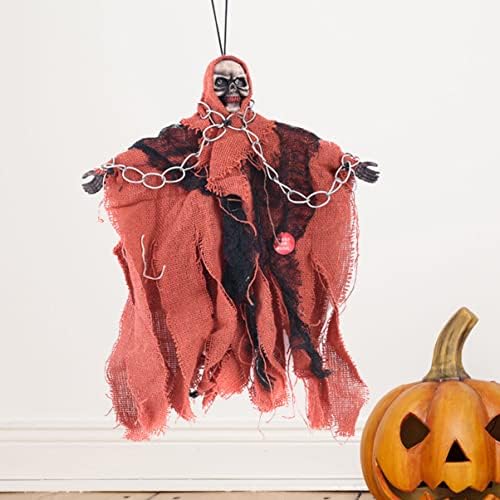 Abaodam Хелоуин Декор 3 Опаковки Хелоуин Летящ Оранжево Виси Скелет Мрачен Висящи Призрак Призрак На Призрака Висяща