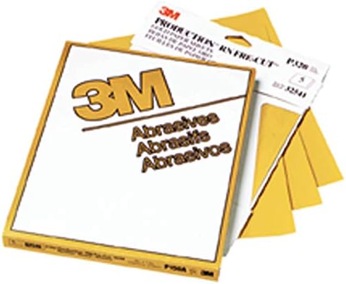 Абразивен лист 3M™ Gold, 02548, марка P100, 9 x 11 инча, 50 листа, в пакет по 5 опаковки в калъф