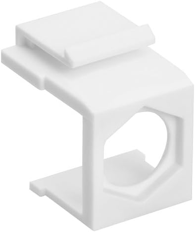 Коаксиален конектор тип F с защелкивающейся вложка Cmple – Blank за стенните панели Keystone - 10 бр., слонова кост