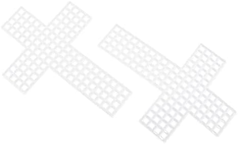 JCBIZ 10 бр. Окото Пластмасови Холщовые Листове 78x17x55 мм с Формата на Кръст Пластмасова Мрежа за DIY Занаяти Бродерия,