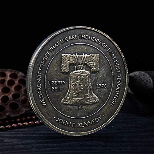 Сувенирни Монети Камбаната на Свободата на САЩ Възпоменателна Монета с Змеиным Модел Кенеди, Предмети с Колекционерска