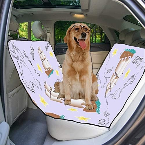 ENEVOTX Калъф за седалка кучета Потребителски европейски и американски идеи, Дизайн, Печат, Покривала за автомобилни седалки за кучета