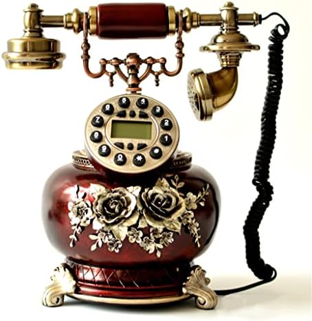 DLVKHKL Антикварни Телефонни Занаяти Стари Метални Стационарни Домашни Декоративни Орнаменти Телефон