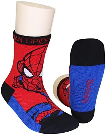 Приключенията на Супер Герой, Spider-Man, Чорапи За Момчета за Деца, 6 опаковки