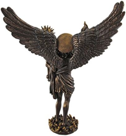 Тихоокеанския Подарък прибори PTC 12,75 Инча Архангел Уриил с Копие Религиозна Статуя От Смола Статуетка