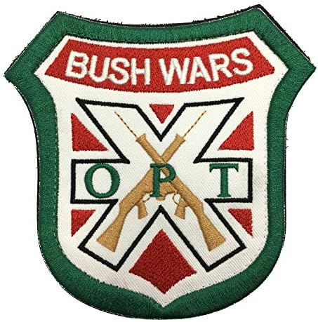 Нашивка Bush Wars Тактическа Военна Армията Бродирана Нашивка на Бирках кол център операции Ленти с Обков-куки и Вериги На Лигавицата (Пистолет)
