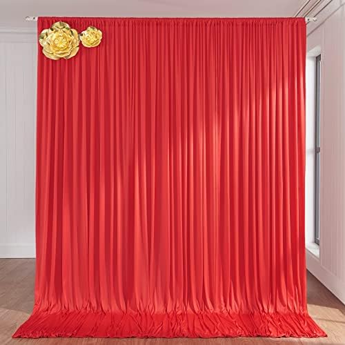 панел за пердета на червен фон, с размер 10 метра на 10 метра за партита, завеси за снимки от полиестер без бръчки, аксесоари