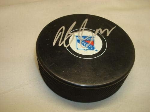 Дан Бойл подписа хокей шайба Ню Йорк Рейнджърс с автограф 1А - за Миене на НХЛ с автограф