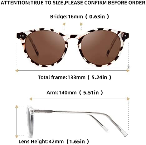 Amorays Кръгли Бифокални очила за четене, за жени и за мъже, Защита за четене на открито UV400 с пружинным тръба на шарнирна връзка, 2 чифта
