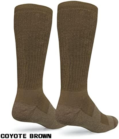Чорапи за пустинята обувки Covert Threads за мъжете - Дълъг Армейски чорап за обувки - Дебел Памук Мъжки работно Чорап - Абсорбиращи