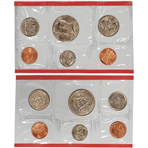 1986 Различни марки мента P & D Съединените Щати Монетен двор на САЩ 10 Монети, Без да се прибягва Набор от мента, Без да се прибягва