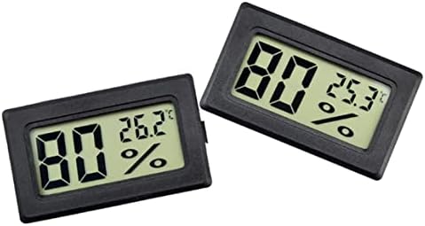 Eaarliyam Термометър за стая, Мини Цифров Влагомер, Термометър за домашни любимци на роботите в Хладилник, Подходящ за измерване на температурата