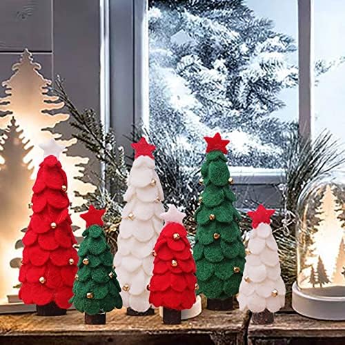 Коледна Украса Мини-Коледно Дърво, Коледна Маса в Малки Декорация на Подаръци, Украси за Коледни Елхи Елегантни (H, Един размер)