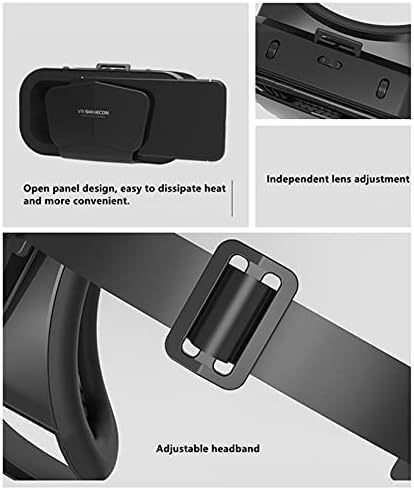 VR-слушалки, 3D-очила за виртуална реалност със защита за очите Blu-ray Light & Small, 3D очила за гледане на филми, видеоклипове и
