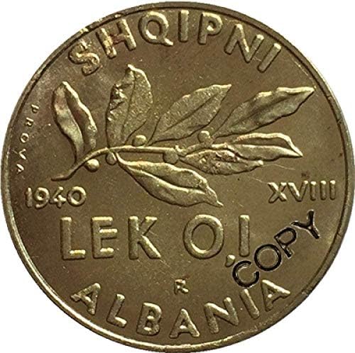 Копие монети Албания 1940 г. за Домашен интериор на Офис