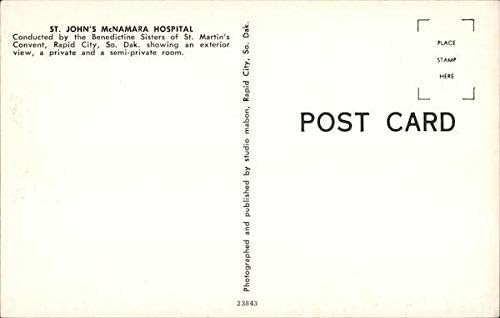 Болница Сейнт Джоунс Макнамара Рапид Сити, Южна Дакота SD Оригиналната реколта картичка