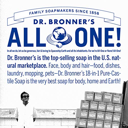 Dr. Bronner's - Органично захар сапун (чаено дърво, 12 унции) - Произведени от органични масла, захар и прах Шикакаи, 4 в