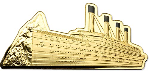 2023 DE Кораба на мечтите PowerCoin Rms Титаник 111-аз Юбилейна Златна монета от 50$ на Соломоновите острови 2023 Доказателство