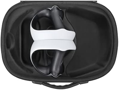 Levigo VR Точките Слушалки Преносим Защитен Калъф за Playstation VR 2, Твърд EVA Защитен VR Пътен Кутия За Съхранение