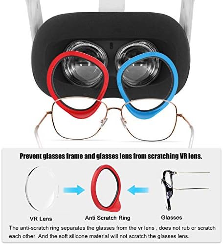 Защитни очила Senmubery със защита от надраскване, Които изтичане на светлината от обектива на виртуална слушалки за Quest 2 /Quest/S Rift
