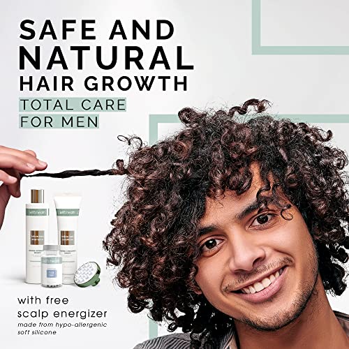 360 План за възстановяване на коса, за мъже, Набор от витамини за растеж на косата с шампоан и балсам с биотин Средство за растеж на