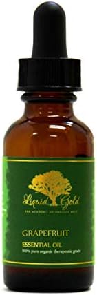 1,1 Унция със Стъклен капкомер Етерично масло от Грейпфрут Премиум-клас Чиста Органична Натурална Ароматерапия