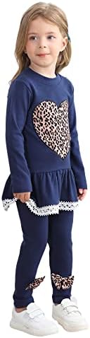 RETSUGO/ Комплекти дрехи за малките момичета, Облекло с дълги ръкави и набори под формата на Еднорог, Комплект Панталон, 2