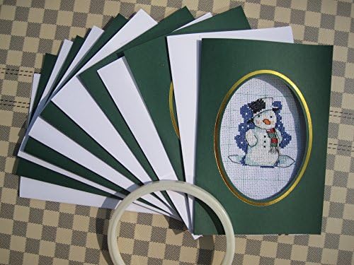 Колекция от поздравителни картички, 6 бр., Комплекти за бродерия на кръстат бод, 14 карата, Конци от Египетски памук 19,5x13,5 см,