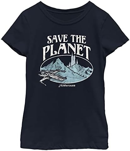 Тениска с къс ръкав за момичета STAR WARS Save Alderaan