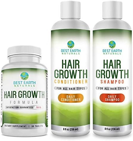 Шампоан за растеж на косата за здравословен растеж на косата, техните косопад, бавен растеж и на разреждане, за мъже и жени, 8-унция