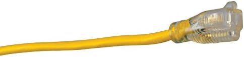 Southwire 2588 50-крак Външен кабел SJTW 12/3, американско производство, за търговска употреба с 3 шипа, жълто и Дървесен 25878802 2587SW8802