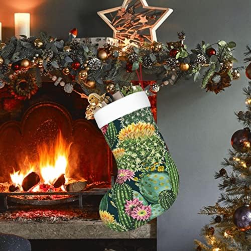 Коледни Чорапи Augenstern С Тропически Цветя, Кактуси, Реколта Двустранни Чорапи За Окачване На Камина.