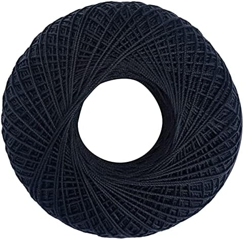 Палта, Вязаное на една кука Класически конец за плетене на една кука, 1 Опаковка, Черен, 1050 Метра