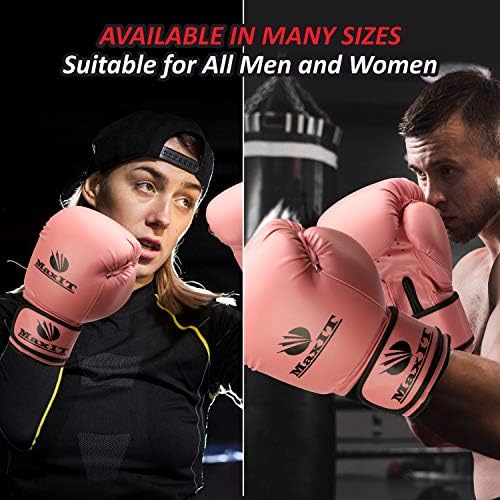 Боксови Ръкавици MaxIT Pro Style |От мека изкуствена кожа, за мъже или Жени | Комплект Ръкавици за MMA, Муай Тай, Спаррингов, Бокс, Кикбоксинга,