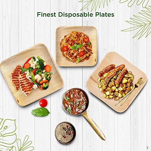 НАИСТИНА ЕКОЛОГИЧНО чисти чинии от палмови листа - за Еднократна употреба, като бамбукови чинии - Компостируемые, биоразградими и щадящи