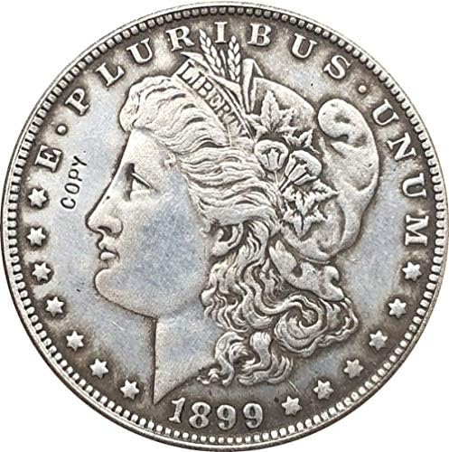 Монета на Повикване 1899-те години САЩ Монети в долари Морган Копие на Копие на Декорации за Събиране на Подаръци Колекция от