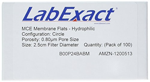 Плоска мембрана LabExact 1200513 MCE, Хидрофилни, 0,8 микрона, 25 мм (опаковка по 100 броя)