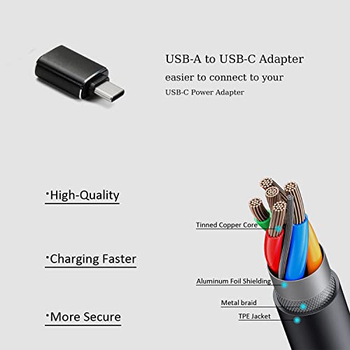 Кабел за зареждане Micro USB скорост на трансфер на данни USB 2.0 480 Mbps/с, кабел за бързо зарядно устройство 3A 3,3 Фута, Съвместим
