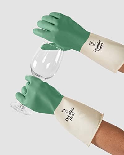 Ръкавици за многократна употреба за домашно почистване зелен цвят, удобна за кацане, уникален забавен подарък за любителите на виното