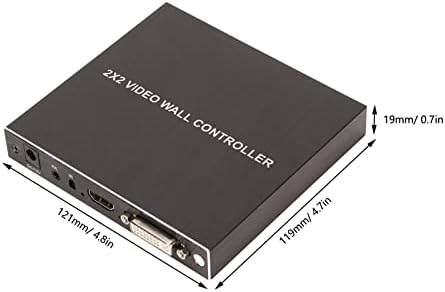 Стенен Видеоконтроллер Jopwkuin DVI TV, Дистанционно Управление 8 Режима на показване на 1080p 4-Канален Видеопроцессор с съединение Без загуба за игрови конзоли (# 3)