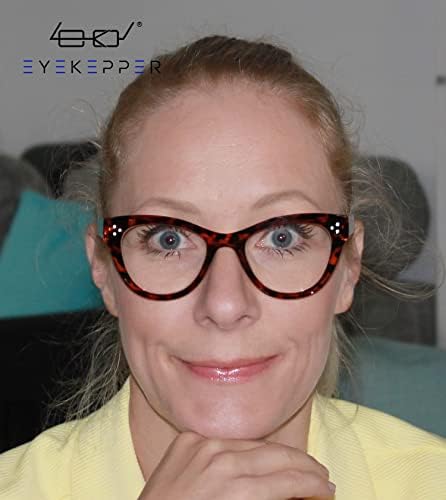 Eyekepper Спестете 10% на 4 опаковки женски очила за четене в голям размер, и 4 опаковки ридеров с дизайн на Котешко око +1,50